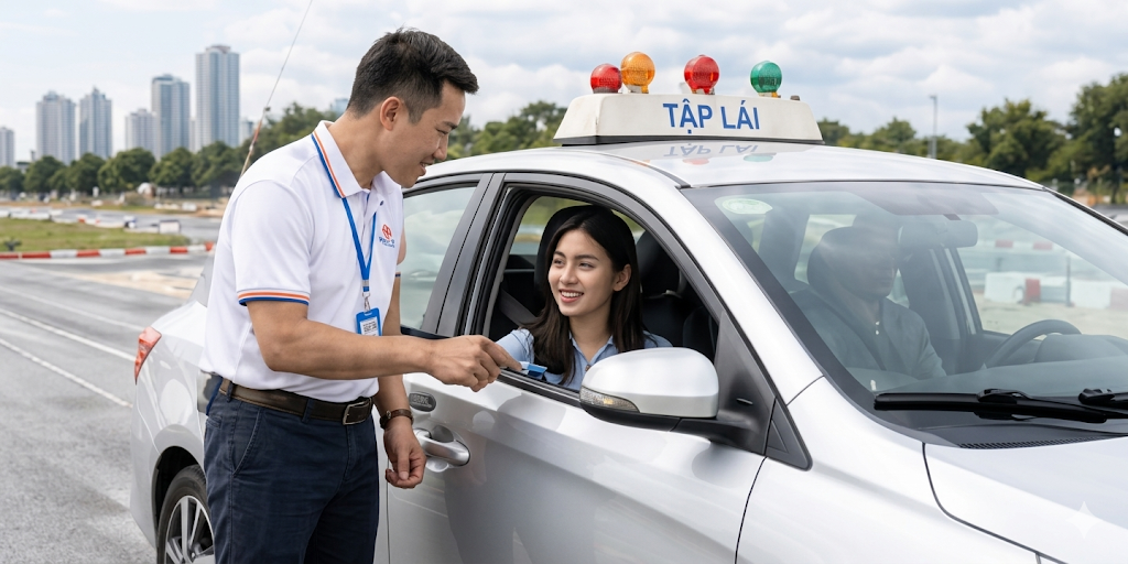 Xe tập lái Lạc Hồng